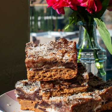 Magic Bars // GF, DF, refined sugar free