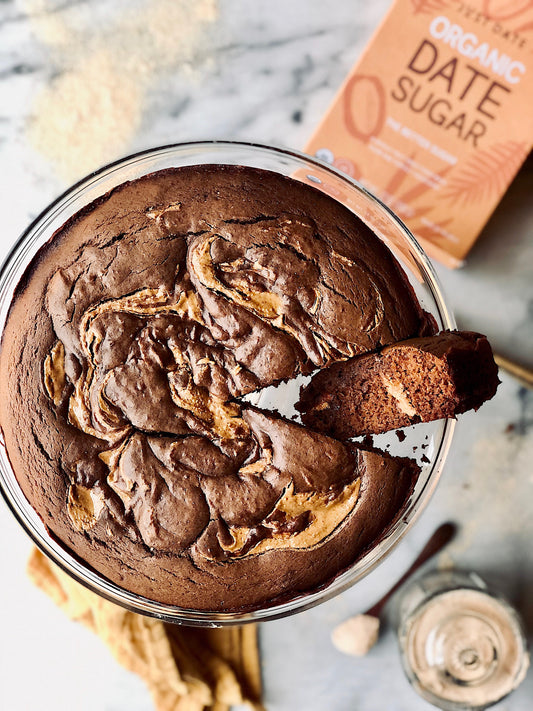 Chocolate & Almond Butter Swirl Cake