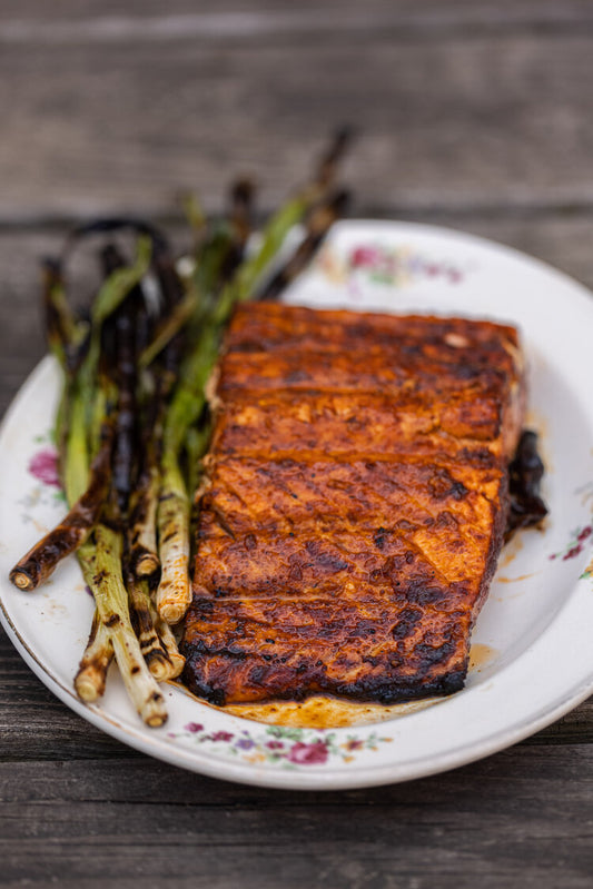 Grilled Harissa Salmon