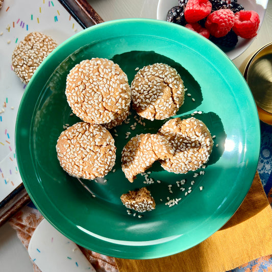 Honey-less Honey Tahini Cookies