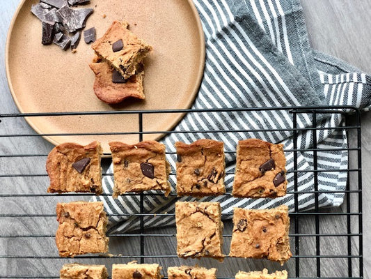 Chocolate Chunk Chickpea Blondies