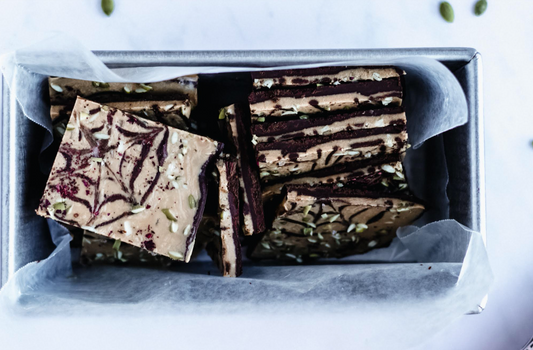Salted Caramel Chocolate Bark with Rose
