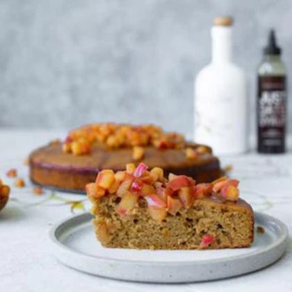 Olive Oil Cake with Apple Compote