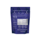 Purple package with nutritional information on a white background